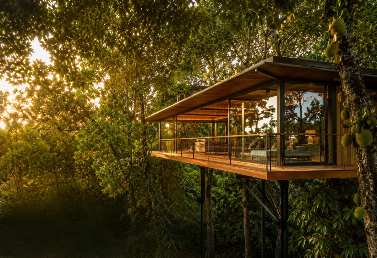 Casa da Copa vista da mata